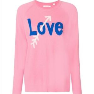 NWT Chinti & Parker Pink Love Sweater - Size Small